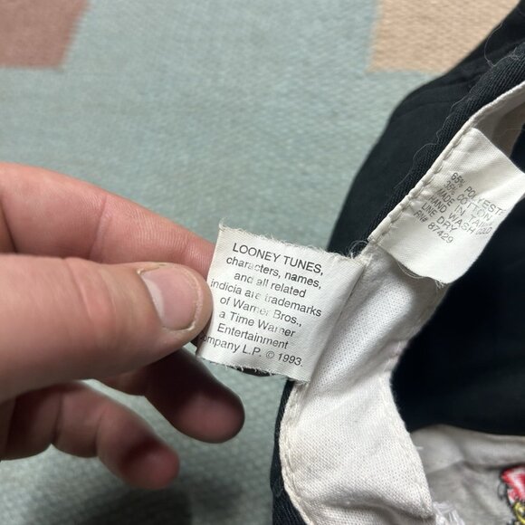 Vintage looney tunes 5 panel hat cap Christmas Sylvester tweety adult OSFA - Picture 10 of 10